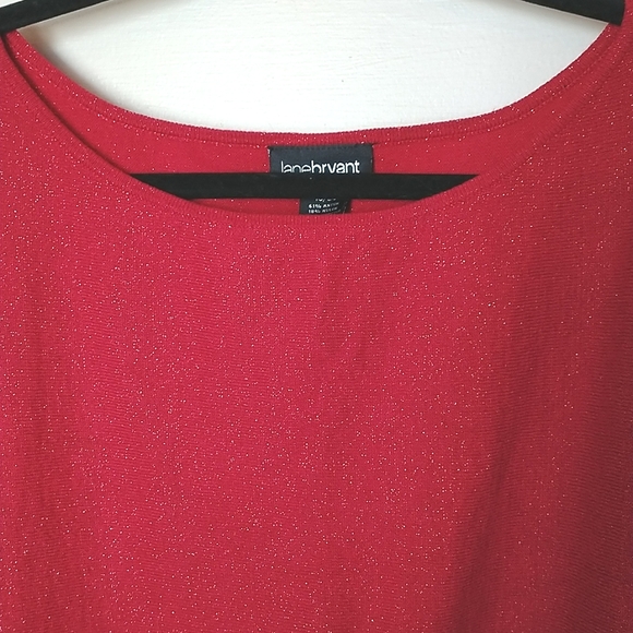 EUC Lane Bryant Size 18/20 Red Top - Picture 2 of 7
